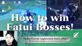 Genshin Impact - Win Against Fatui Bosses (Electro-Hammer Vanguard, Hydro-Gunner Legionnaire)