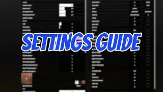 Full Settings Guide + My Personal Settings (Roblox Bad Business)