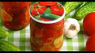 Огурцы на зиму. Огурцы в томатной заливке