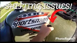 How to fix a jammed shifter on your Polaris Sportsman ATV 4 Wheeler.