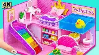 (EASY) Build an Enchanting Pink Space: Filled with Vibrant Rainbows and Slime Joy ❤️ Miniature House