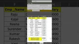 maximum and minimum in Excel #📊✨ #Excel  #Tricks #ExcelHack #DailyExcelHack #ExcelTipsAndTricks 📈🔥