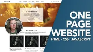 Build a One Page Website | HTML CSS JavaScript (Full Project)