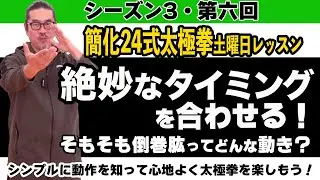 最も繰り返しが多い！唯一後ろへ退く動作！倒巻肱【簡化24式太極拳レッスン】シンプルに動作を知って心地よく太極拳を楽しもう！シーズン3第6回。初心、忘るべからず。初心者〜ベテランまで中村げんこうの太極拳