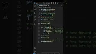 Drawing Mazes with Turtle in Python🔺🟦 🟡 🔷 #shorts #viral
