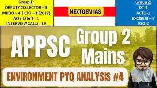 APPSC Group 2 Mains 2025: ENVIRONMENT PYQ ANALYSIS-4 #appsc #group2 #appscgroup2 #latestnewsappsc