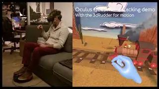 3dRudder Pro Wireless + Oculus Quest Hand tracking