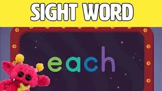 EACH - Let's Learn the Sight Word EACH with Hubble the Alien! | Nimalz Kidz! Songs and Fun!