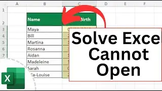 How to Solve Excel Cannot Open the File - Because the File Format or File Extension is Not Valid