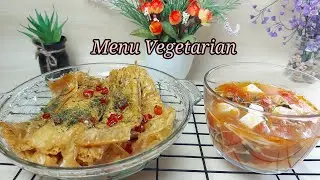 Sup Jamur Tahu dan Kembang Tahu Bumbu..Menu Vegetarian Sehari hari#part3