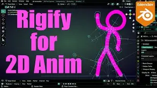 Powerful Rigify Features for 2D Animation with Blender Grease Pencil