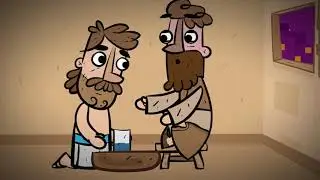 Historias de la Biblia - Jesús le lava los pies a sus discípulos