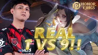 INI NAMANYA REAL 1 VS 9 GUYS!! GAMEPLAY MAI SHIRANUI!! HONOR OF KINGS INDONESIA!!