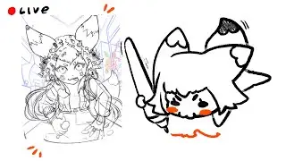 Pintando desenho Feneko Fliperama ✍