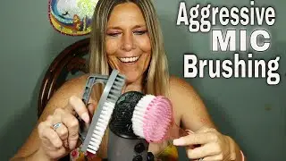 ASMR Fast & Aggressive Mic Brushing and Scratching, 100% INTENSE TINGLES😝