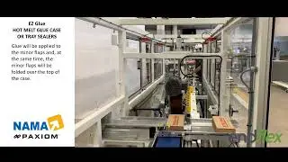 EZ-GLUE Hot Melt Glue Case Or Tray Sealing Machine