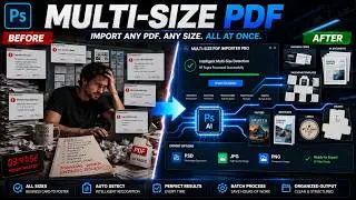 How to Import Mixed-Size PDF Pages in Photoshop (1-Click Script Tutorial)