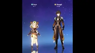 An Unexpected Cute Interaction of Zhongli and Sayu 【Genshin Impact 】