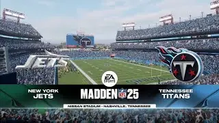 Jets vs Titans Week 2 Simulation (Madden 25 PS5)