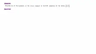 Subgroups 7