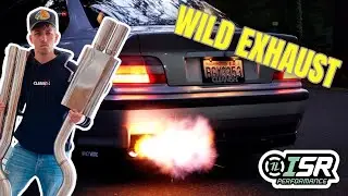 WILD EXHAUST E36 SHOOTING FLAMES!!!