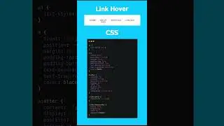 link hover using html css 
