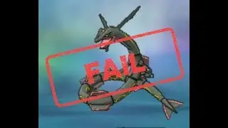 [Live FAIL!] Shiny Rayquaza after 1487 SR. My first ever shiny fail