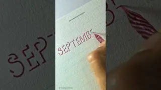SEPTEMBER in so amazing art of shadow lettering😍😍 