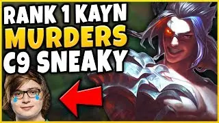 #1 KAYN WORLD MURDERS C9 SNEAKY IN CHALLENGER (INSANE STOMP) - League of Legends