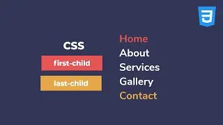 CSS first child & last child selectors