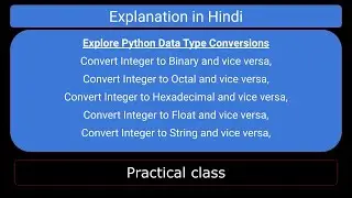 Explore Python Data Type Conversions