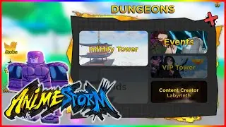 NEW UPDATE *DUNGEON* in Anime Storm Simulator | ROBLOX