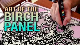 An Amazing Way to PAINT AND DRAW on a Wood Panel