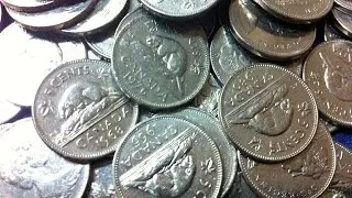 Coin Roll Hunting Finds - Nickel Box #65 (Canadian 1967 Centennial Rabbit Found!)