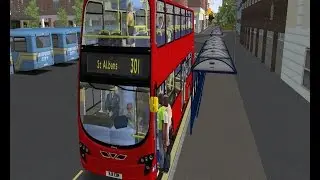 OMSI 2 Hertfordshire V4 RHD : Route 301 Stevenage Bus Station - St Albans