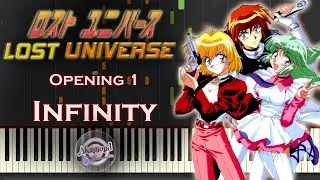 Lost Universe ロスト・ユニバース Opening - Infinity - Synthesia Piano Cover / Tutorial