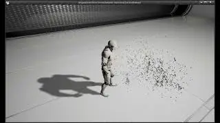 Niagara Death Effects Cloth Material Preview