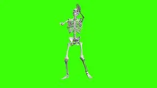 Skeleton Dance - Green Screen Effect 4K UHD(480P)_1