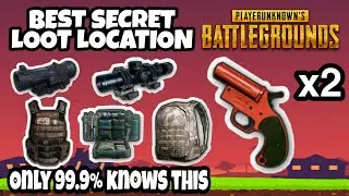 Secret hidden loot location in pubg mobile | flare gun loot|