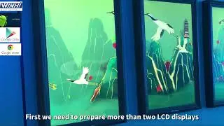 I will show you how to achieve LCD display multi screen soft splicing through the Content
