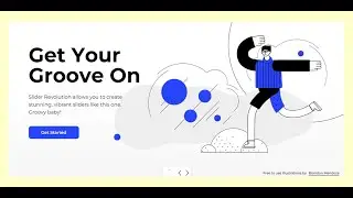 Slider With illustration || Slider Revolution 6