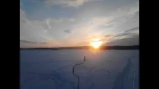 Отчет 20.12.2020.Зимняя рыбалка на р. Цна. флаги и щуки.