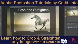 Adobe Photoshop tutorials | Crop & Straighten Rotate any Image | Learn with full details in Hindi |