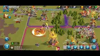 Flying Arrows at the King's Land attacking cities nearby in SOC - Flag Battle
