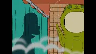 S19E05 - Homer Getting a Bathtub Massage from Kodos
