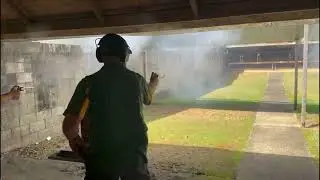 TARGET SHOOTING WITH A 9MM CENTREFIRE GLOCK and a 45-CALIBRE BLACK POWDER PISTOL//#targetshooting
