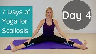 Adapted standing yoga pose for Scoliosis - Day 4