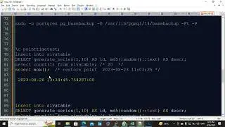 how to do point time recovery process in postgresql-14 using WAL_archive log files ?