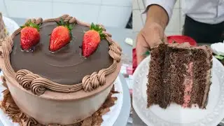 Bater chantilly  de chocolate  sem buraco no meio é assim....