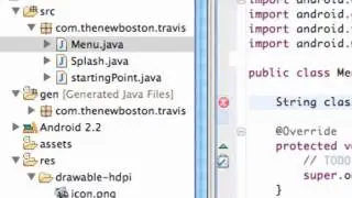 Android Developing Applications Tutorial   18   Create a List Menu from the ListActivity class
